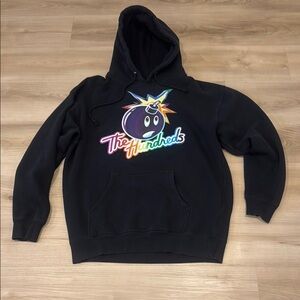 Men’s Large The Hundreds Black Hoodie with Bomb Graphic on front